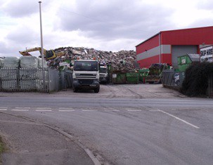 Waste material believed to be destined for export as refuse derived fuel has been piled up at Refuse Derived Fuel Ltd's waste site in Brierley Hill